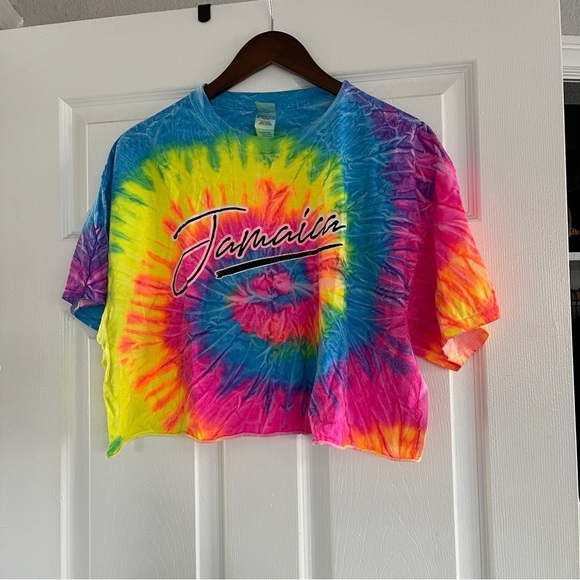 Tops - Jamaica Tie-Dye Crop Top XL